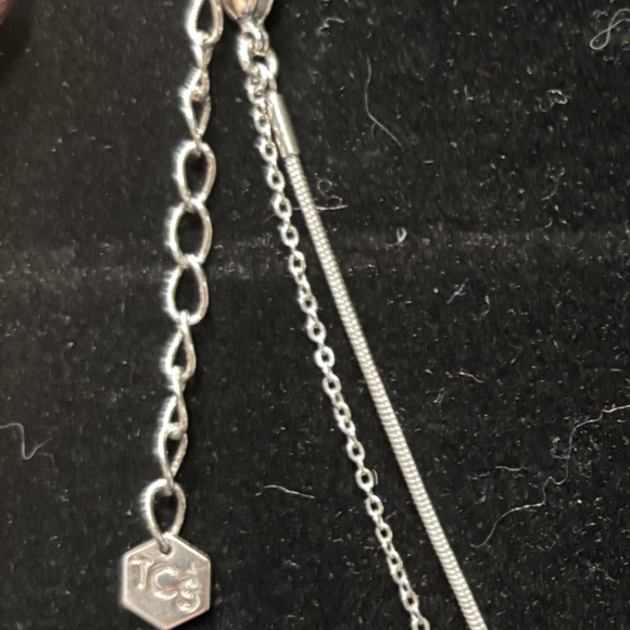 Touchstone Crystal by Swarovski Layered Pearl & Bar Necklace - Picture 2 of 2